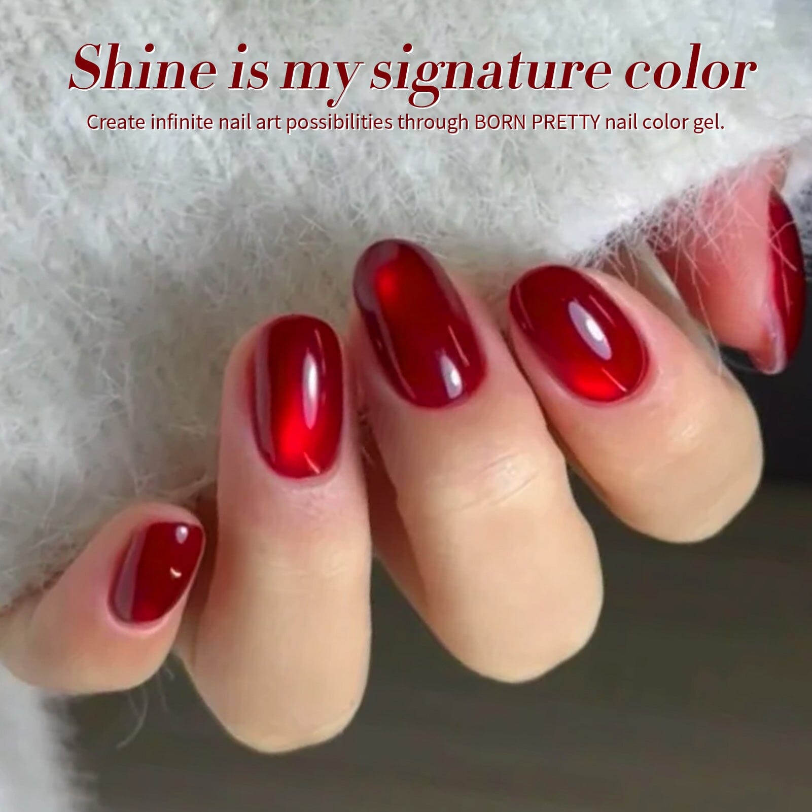 Red Glass Cat Magnetic Gel Polish MY249 - 15ml Professional Nail Art Kit for Stunning Cat Eye Nails | Perfect for Salon, Home Manicure & Special Occasions