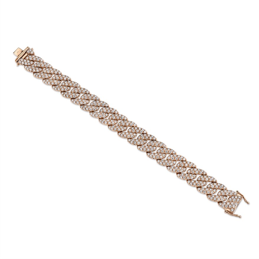 14KT Gold 8.33 CTW Diamond Curve Bracelet for Women - Elegant Tennis Bracelet for Wedding, Anniversary & Special Occasions