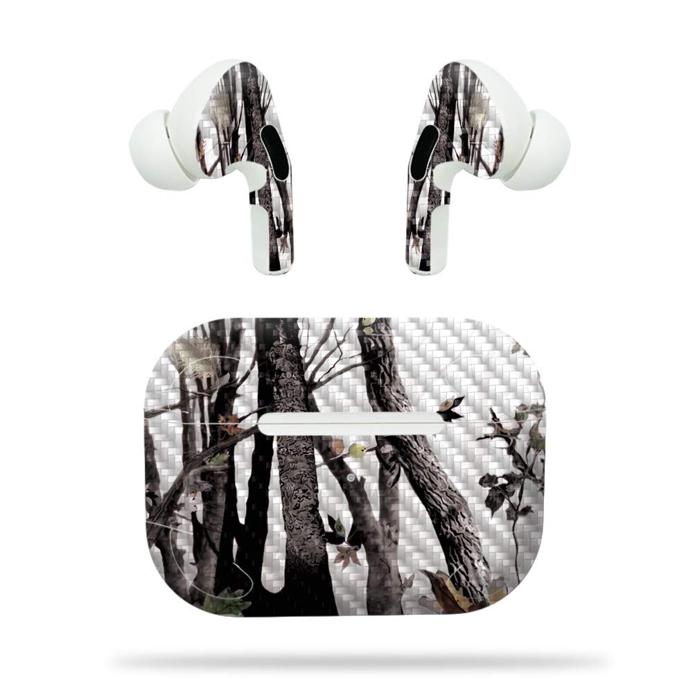 Carbon Fiber Skin for AirPods Pro - Artic Camo | Durable & Easy to Apply | Perfect for Outdoor Adventures