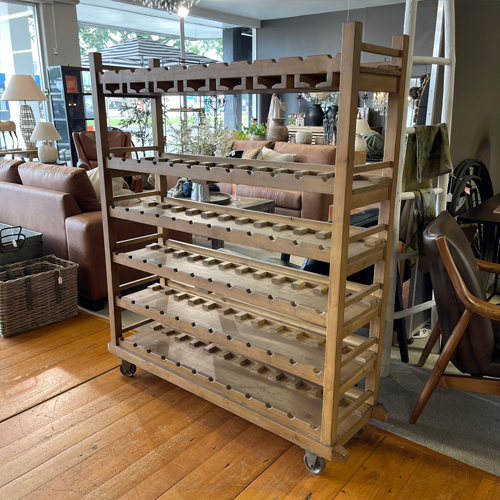 Torlouse Wine Shelving Rack - Premium Wooden Wine Bottle Holder for 12 Bottles - Wall Mounted & Freestanding Wine Storage Organizer - Perfect for Kitchen, Dining Room, Bar, and Wine Cellar Decor