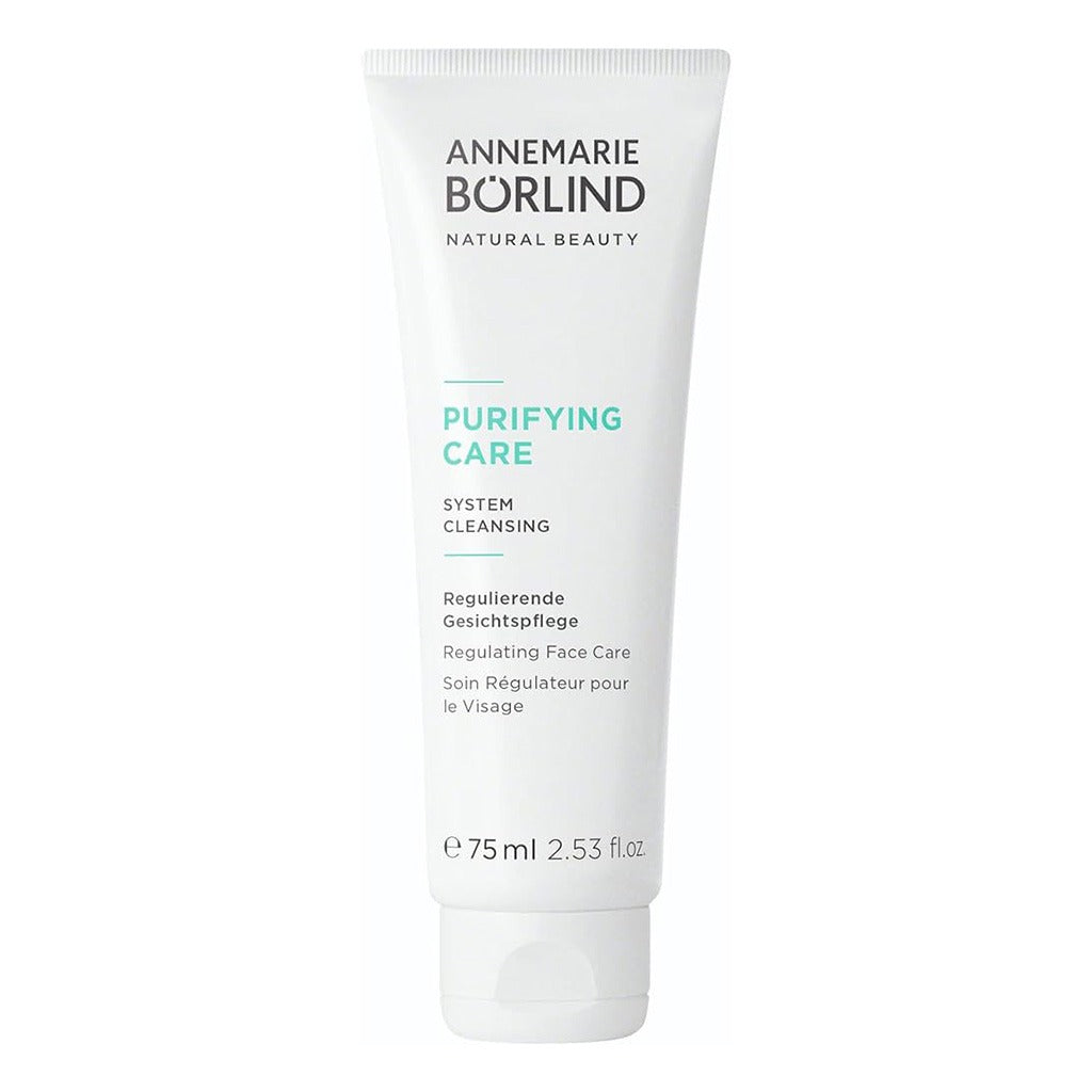 Annemarie Borlind Purifying Care Facial Cream 75ml - Organic Anti-Aging Moisturizer for Oily & Acne-Prone Skin | Day & Night Use for Clear Complexion