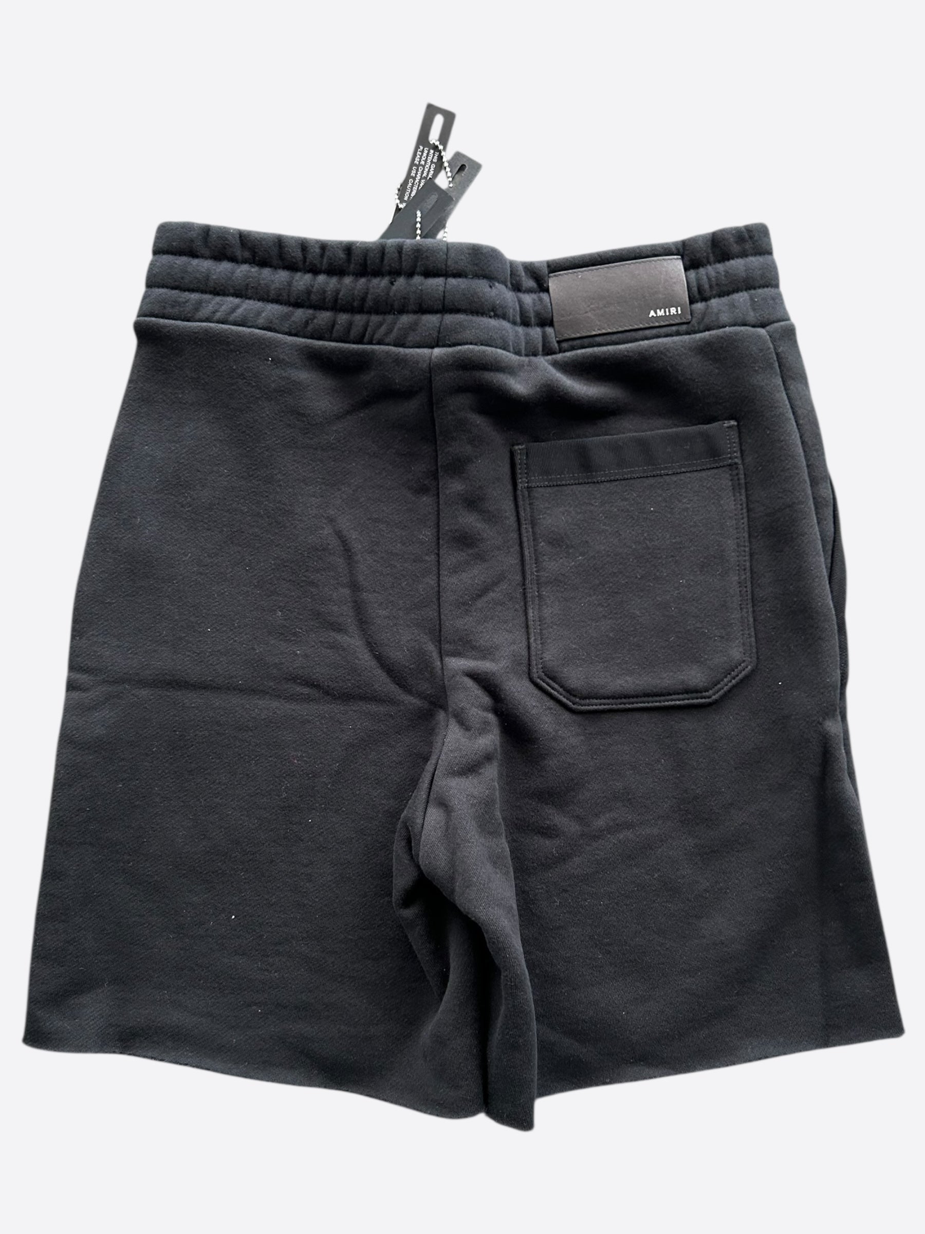 Amiri Black & White Core Logo Shorts for Men - Stylish Casual Summer Shorts for Streetwear & Lounge Wear