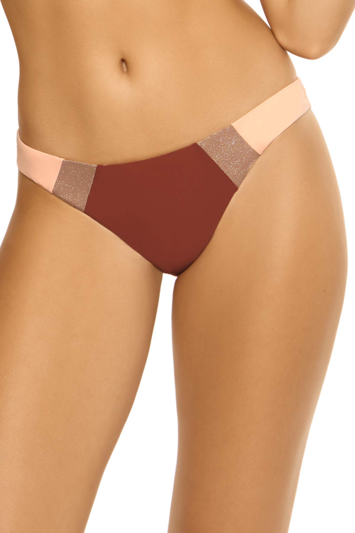 PilyQ Women's High Waisted Brazilian Bikini Bottom - Sexy Swimwear for Women, Comfortable & Stretchy Bathing Suit - Perfect for Beach, Pool, Vacation & Summer Water Activities
