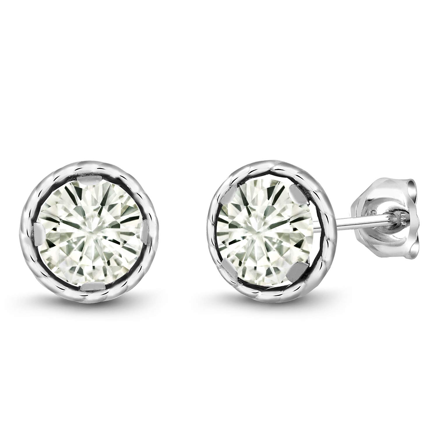 6MM Round Gemstone Birthstone Stud Earrings for Women & Men | 925 Sterling Silver Fine Jewelry | Perfect Gift for Mom, Wife, Her | Birthday, Anniversary, Valentine's Day Gift Idea