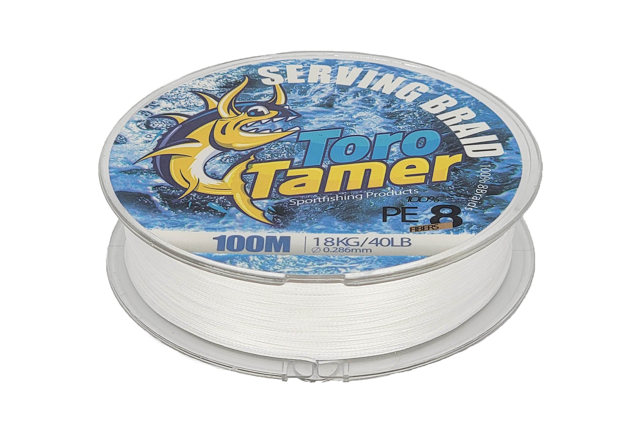 Premium Toro Tamer 8-Strand Hollow Braided Fishing Line - 100m Spool for Saltwater & Freshwater Angling - Ideal for Offshore Trolling, Casting & Big Game Fishing