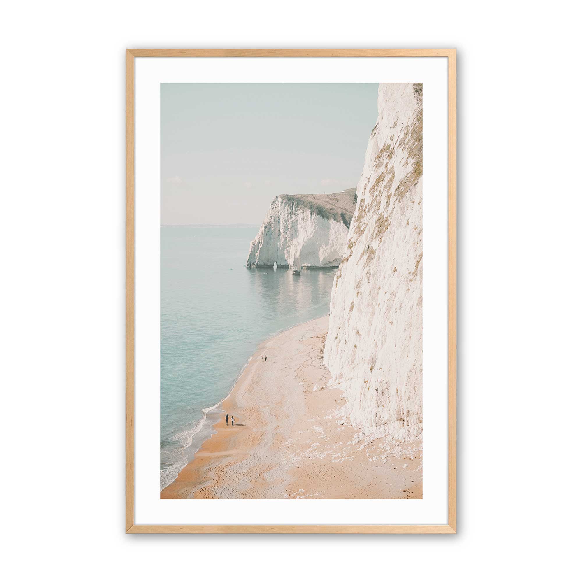 Coastal Cliffside Walk Print - Stunning Beach Landscape Wall Art for Home & Office Decor | Perfect for Living Room, Bedroom, or Gift