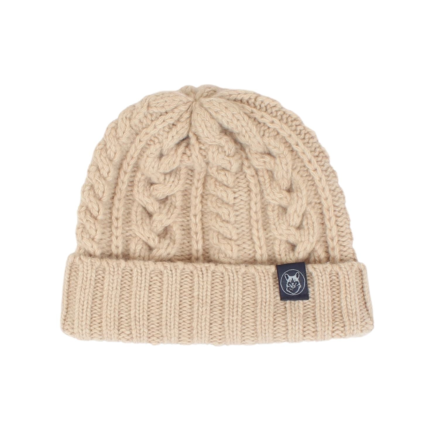 Women's Warm Wool Beanie with Multi Cable Knit Design - Cozy Winter Hat for Outdoor Activities, Skiing, and Casual Wear