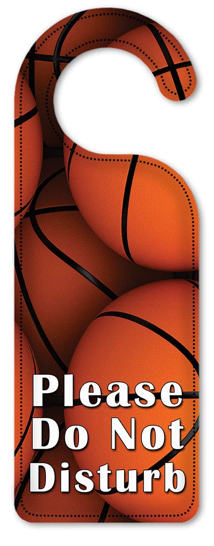 Basketball Do Not Disturb Door Hanger - for Hotels & Offices