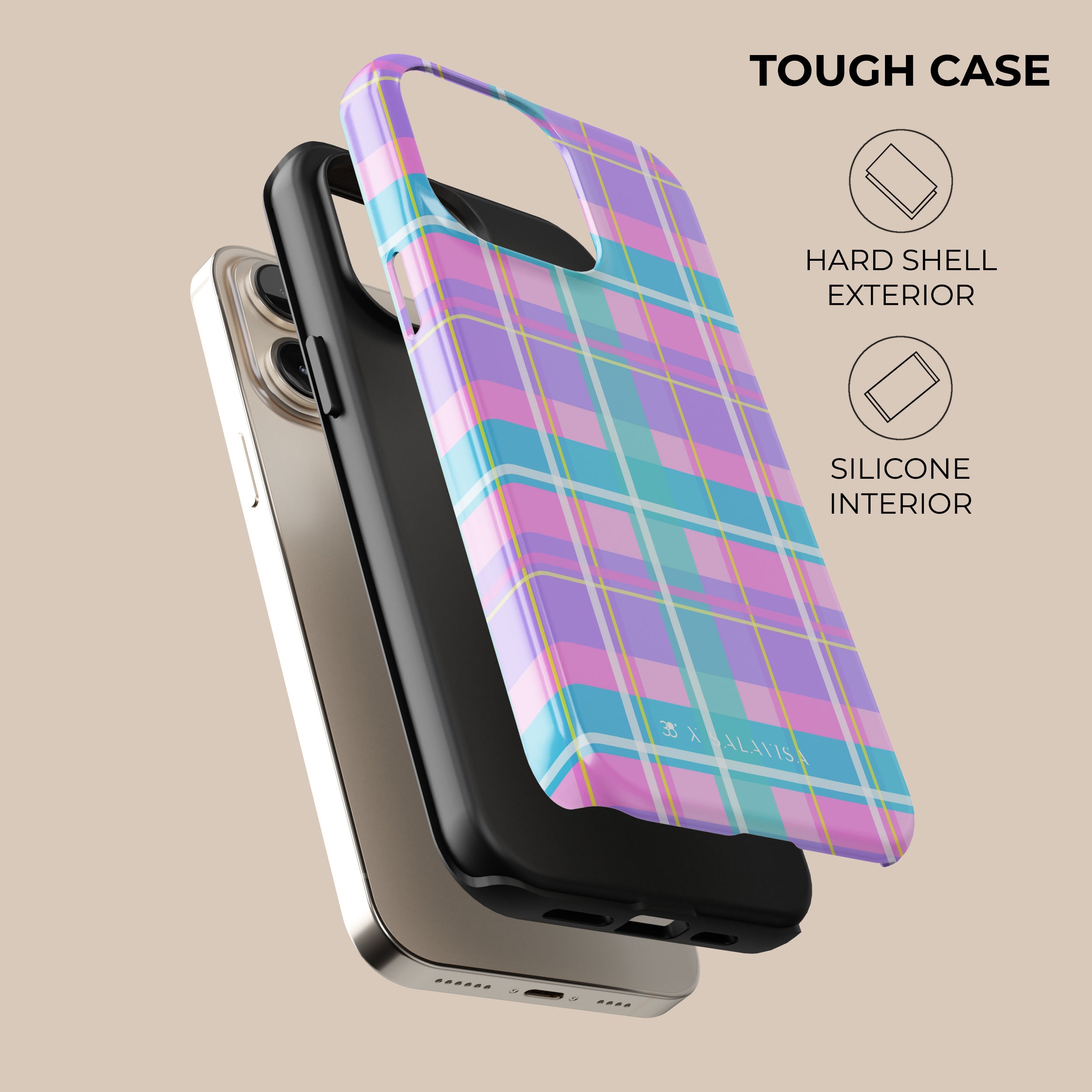 Premium Sea Salt Textured Shockproof Phone Case - Trendy & Durable Protective Cover for iPhone & Samsung - Perfect for Outdoor Adventures, Beach Trips & Daily Use