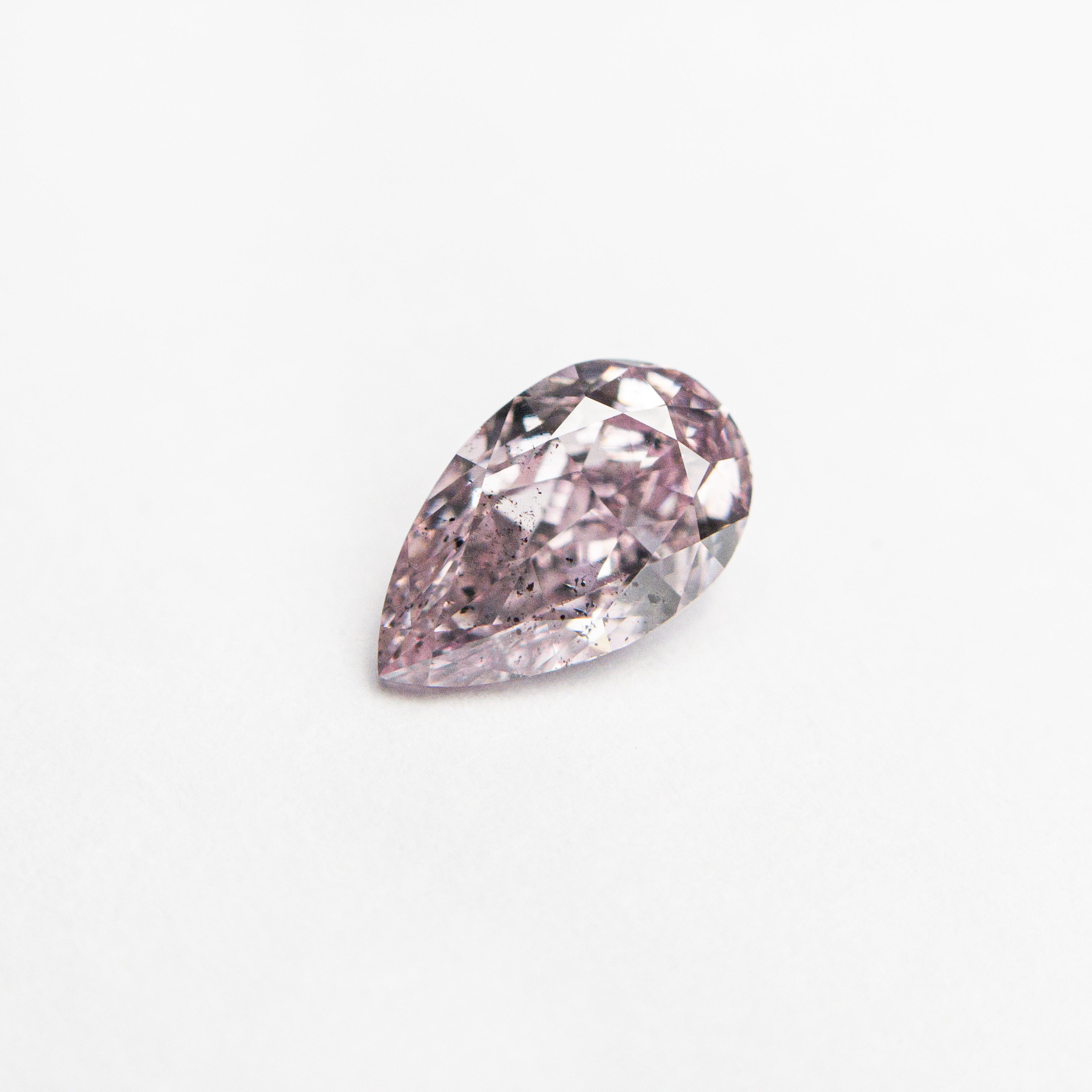 0.50ct GIA Certified Fancy Purplish Pink Pear Diamond (6.68x4.07x2.65mm) - SI2 Clarity | Engagement Ring, Wedding Jewelry & Anniversary Gift
