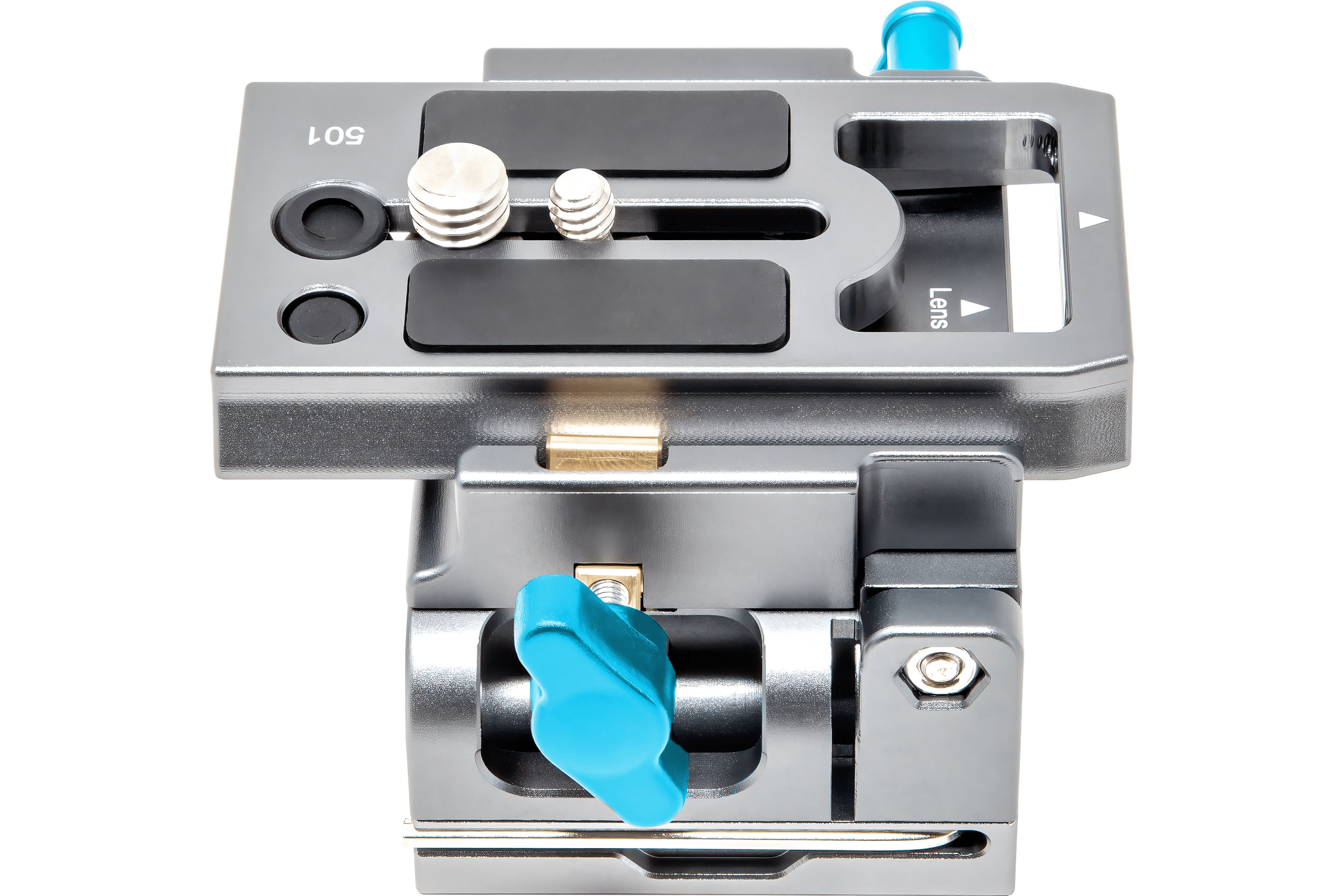 Kondor Blue 15mm LWS Arri/501 Side Loading Baseplate for Red Komodo, BMPCC & Mirrorless Cameras (Space Gray) - Perfect for Cinema Rig Setup & Professional Filmmaking