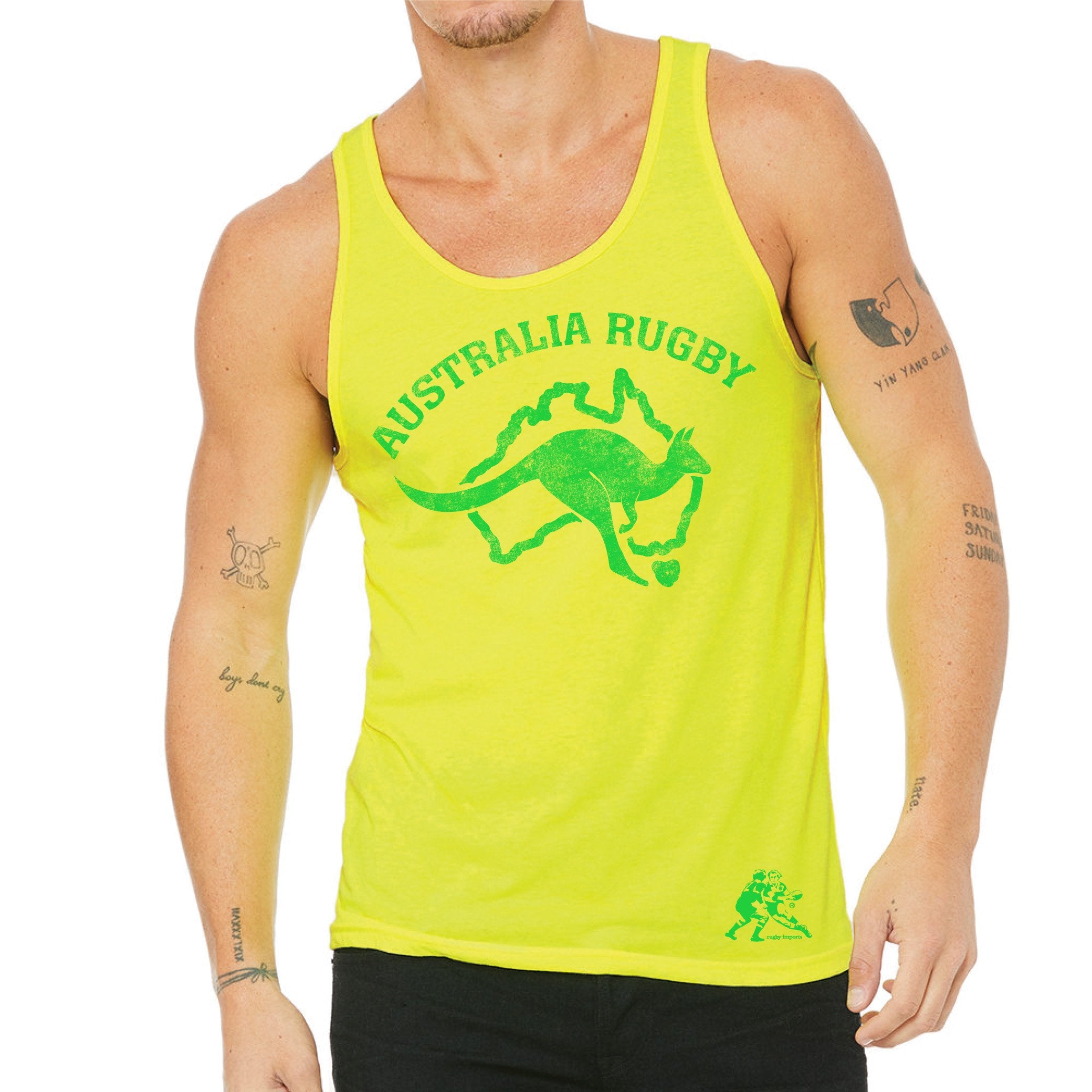 Australia Rugby Tank Top for Men - Breathable & Comfortable Sports Shirt - Perfect for Rugby Games, Training & Casual Wear