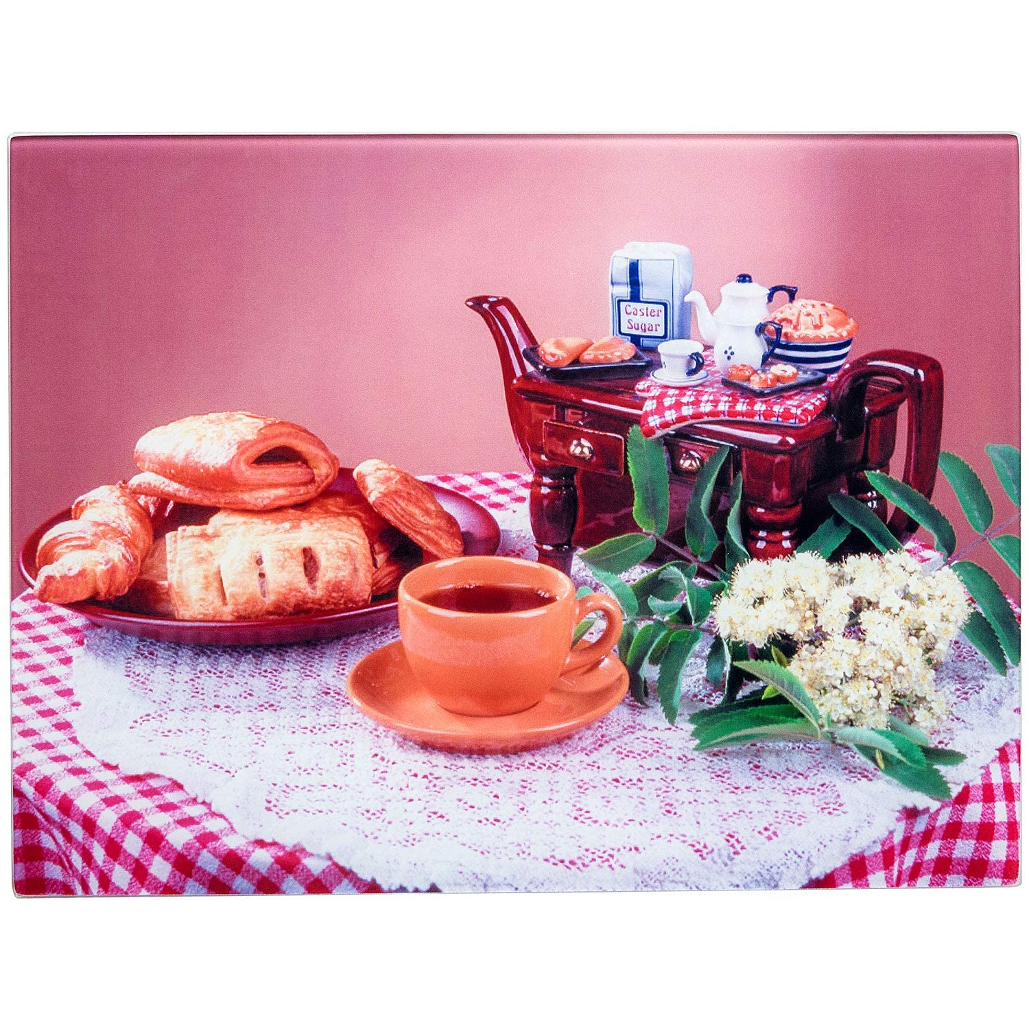 12-Piece Sublimation Blank Tempered Glass Cutting Board Set - 15