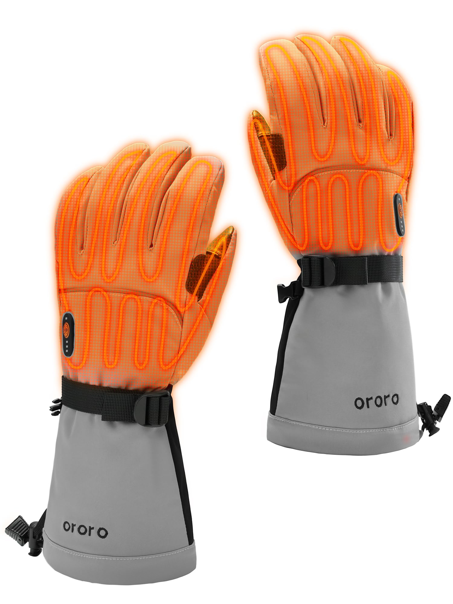 ORORO Rechargeable Heated Gloves for Men & Women - Winter Motorcycle Riding & Skiing Gloves - USB Powered Warm Gloves for Cold Weather (Charger Not Included) - Perfect for Snowboarding, Hiking & Outdoor Winter Activities
