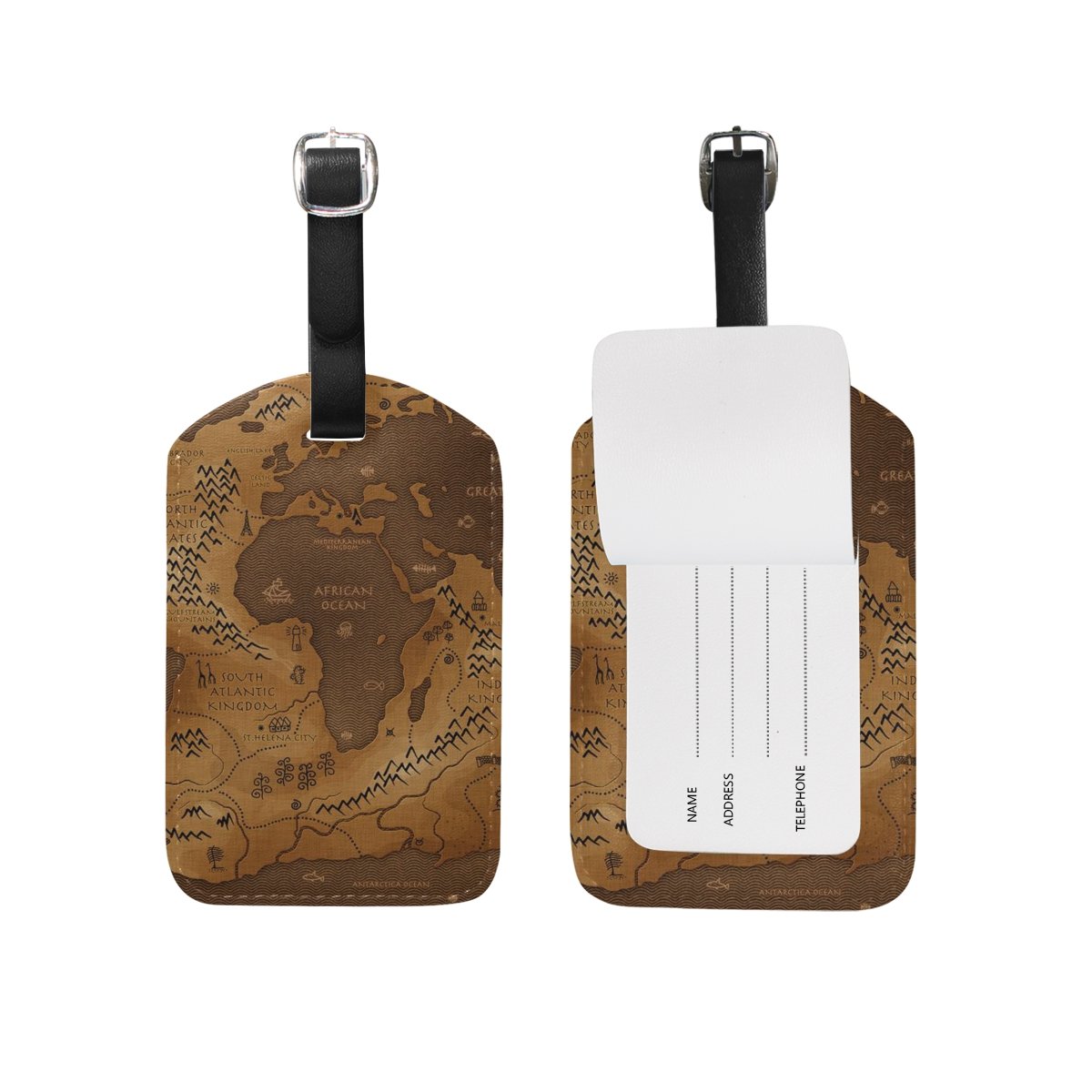 Retro Flag Luggage Tags - Travel ID Cover for Suitcases & Bags