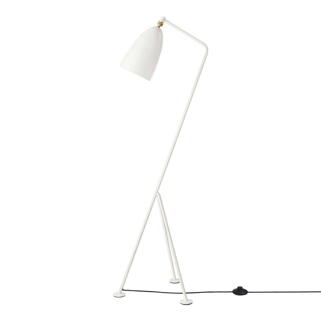 Modern Grossman Gräshoppa Floor Lamp - Adjustable LED Reading Light for Living Room, Bedroom & Office - Scandinavian Design with Flexible Gooseneck - Warm White Light for Cozy Ambience
