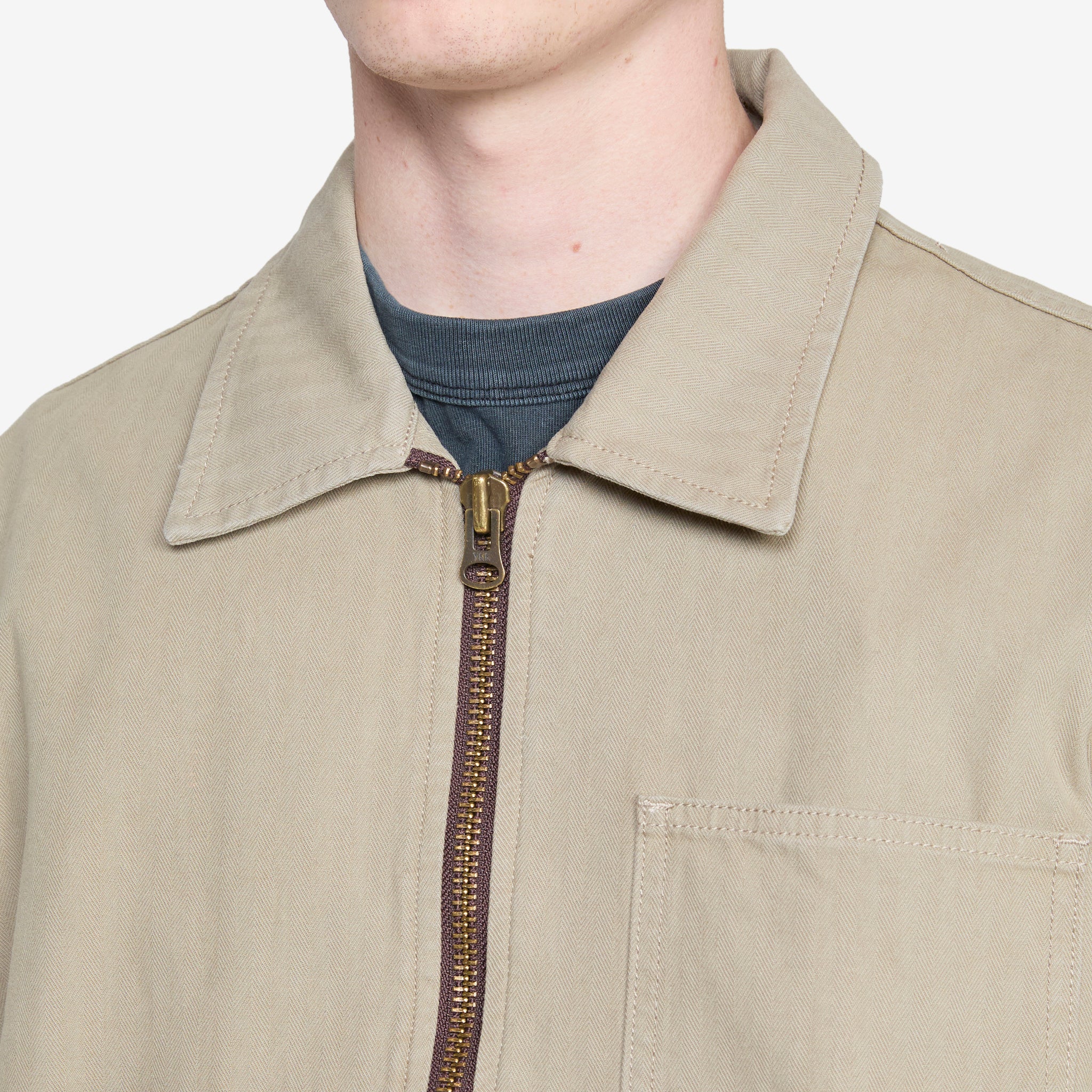 Sage Green Disposable Jacket - Waterproof & Breathable for Medical, Food Service & Industrial Use