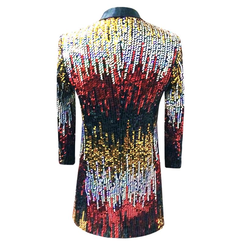 Men's Fashion Sequin Tuxedo Jacket with Shawl Lapel - Elegant Blazer for Dinner Party, Wedding & Formal Events | Perfect for Prom, Gala & Black Tie Occasions