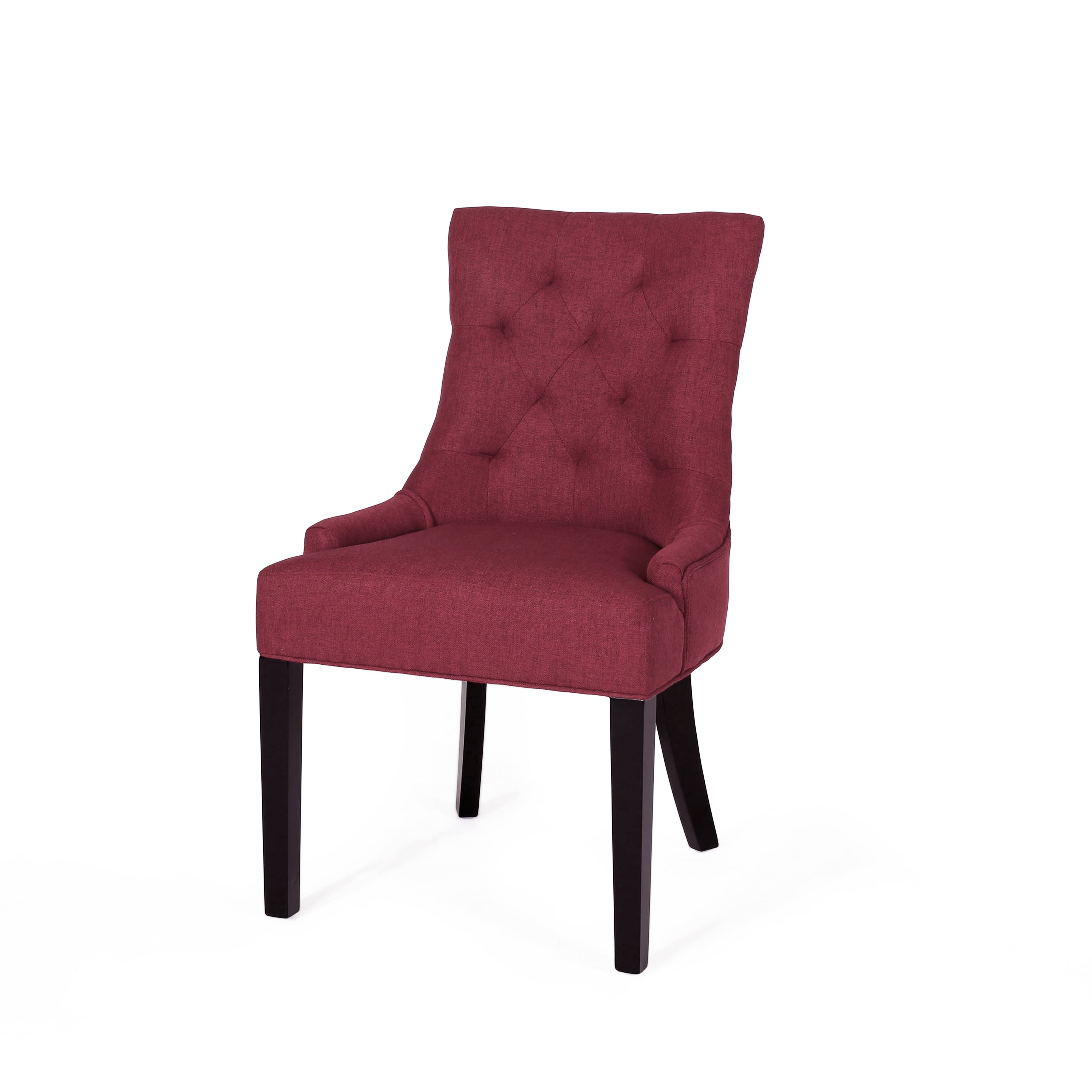 Premium Cheney Modern Dining Chairs (Set of 2) - Mid-Century Style Wooden Kitchen Chairs with Upholstered Seat - Perfect for Dining Room, Kitchen, and Home Office Decor