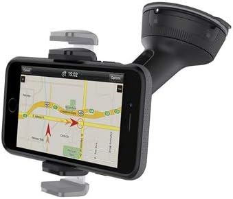 Belkin Universal Car Phone Mount - Windshield & Dashboard Holder for iPhone, Samsung, Smartphones - Secure Hands-Free GPS Navigation & Driving (Black, F8M978bt) - Perfect for Road Trips, Commuting & Rideshare Drivers