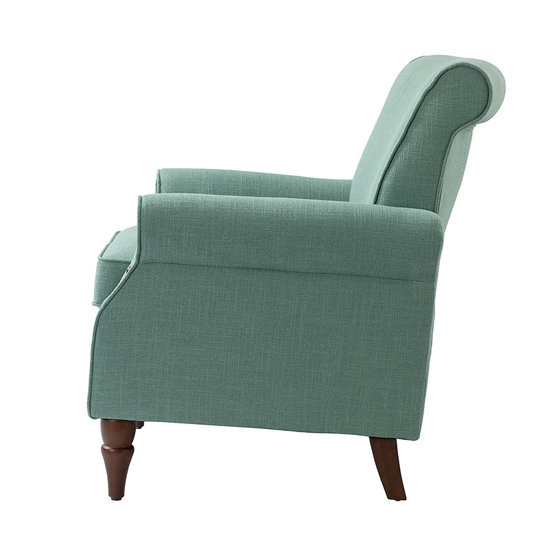 Hypanis Upholstered Armchair with Solid Wood Legs - Modern Living Room Accent Chair for Home, Office & Reading Nook - Comfortable Lounge Chair for Relaxing & Decor