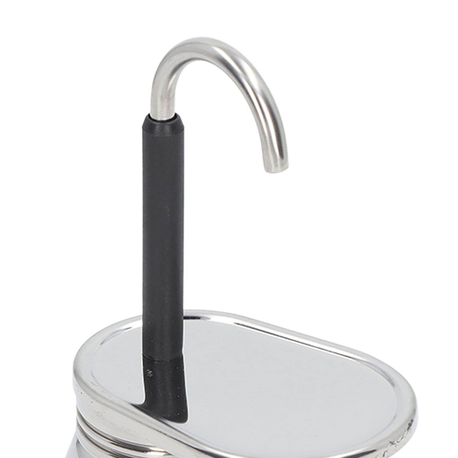 Stainless Steel Single Spout Moka Pot - 3-Cup Espresso Maker for Stovetop - Portable & Lightweight Coffee Maker for Home, Camping & Outdoor Use (15.5x9.5cm) - Perfect for Italian Coffee, Travel & Gifts