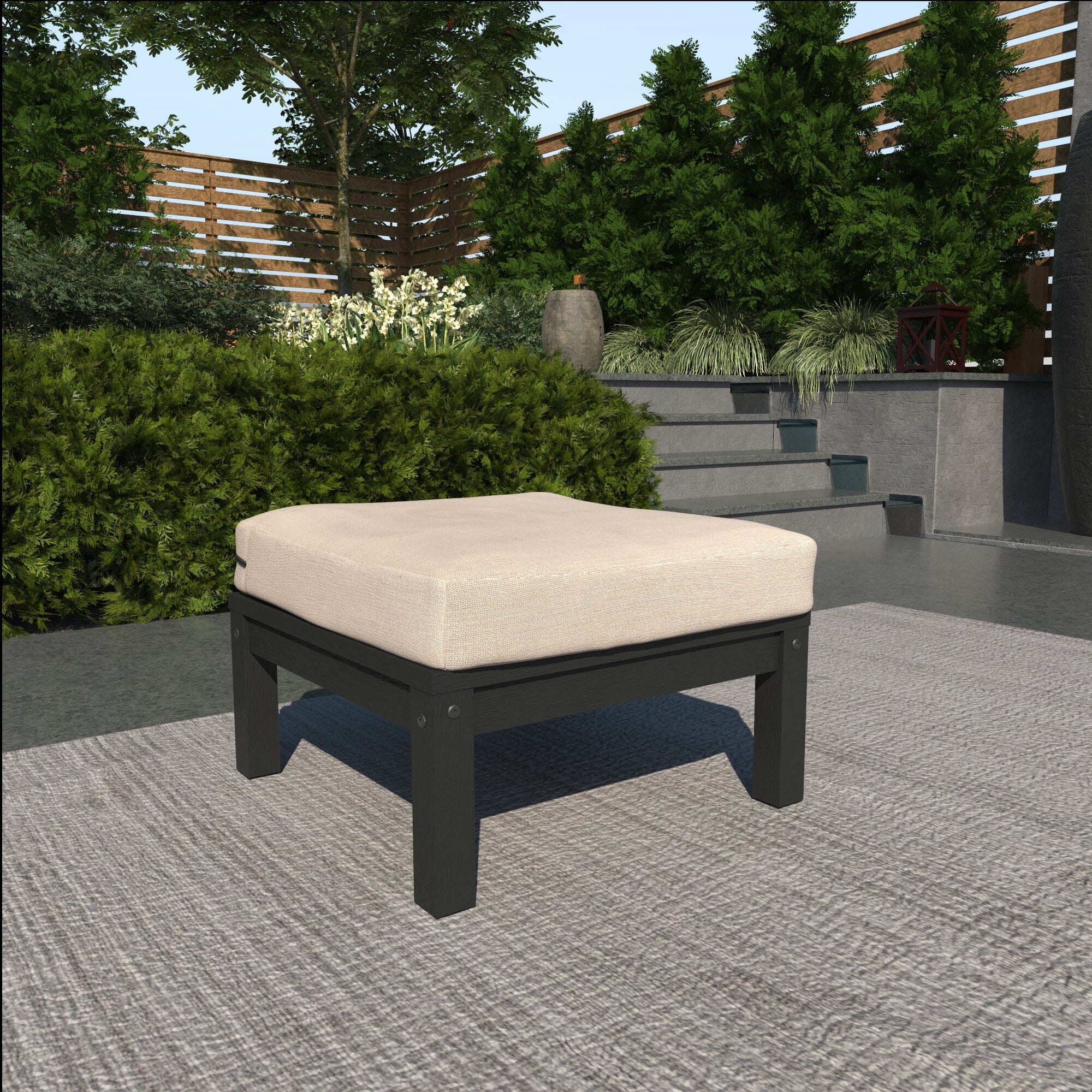 Custom Deep Seating Ottoman - Premium Comfort for Living Room, Patio & Lounge Areas - Perfect for Relaxing & Entertaining