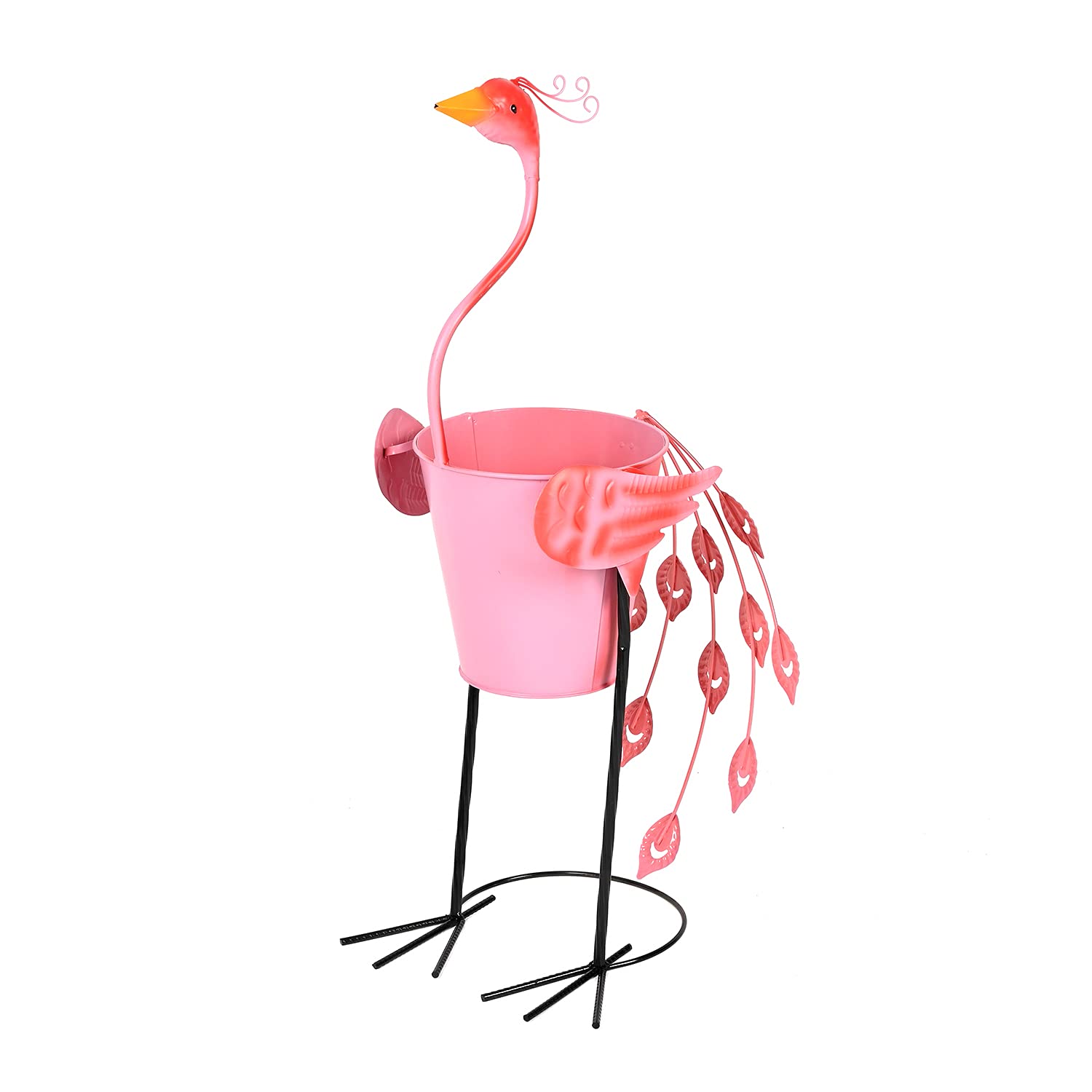 Hand Painted Flamingo Flower Pot - Unique Home & Garden Decor - Shop LC - Perfect for Indoor Plants, Outdoor Gardens, and Boho Room Decor