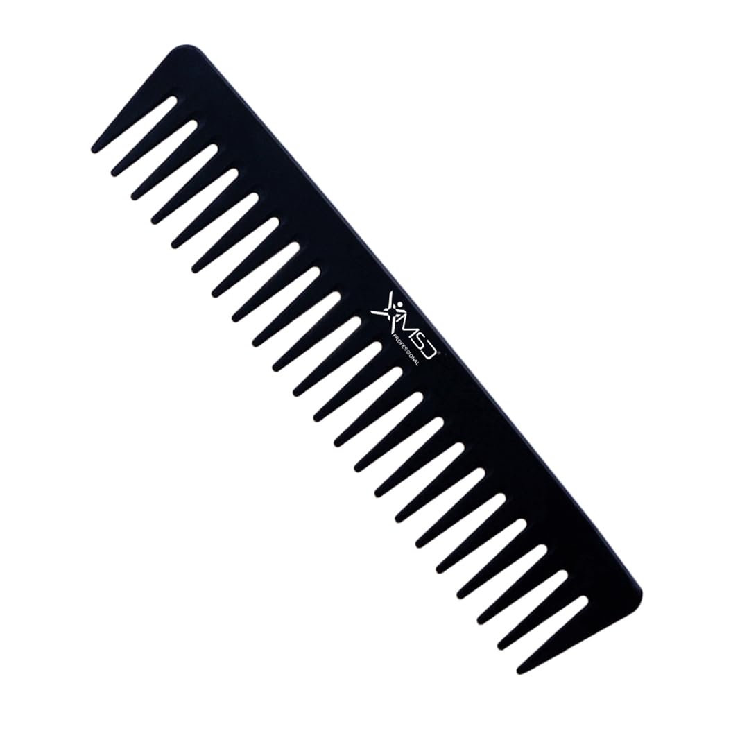 XMSD Professional Hair Styling Comb - Salon Quality Detangling & Precision Cutting Comb for All Hair Types - Durable Black Barber Comb for Men & Women - Perfect for Home Grooming, Salon Styling & Travel Essentials (Item-4219)