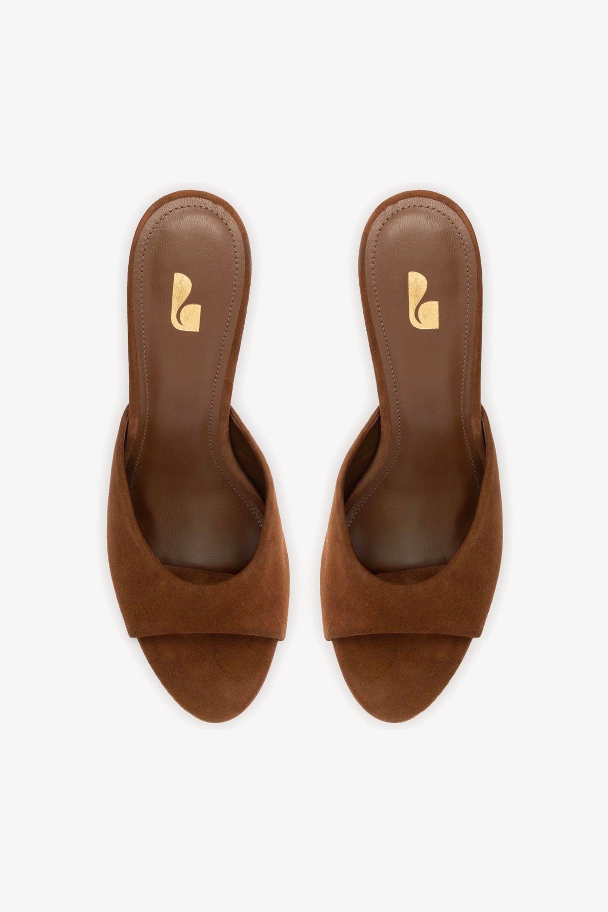 Jasmine Hi Mule Shoes for Women - Burnt Umber Suede Slip-On Loafers - Comfortable Casual & Office Wear