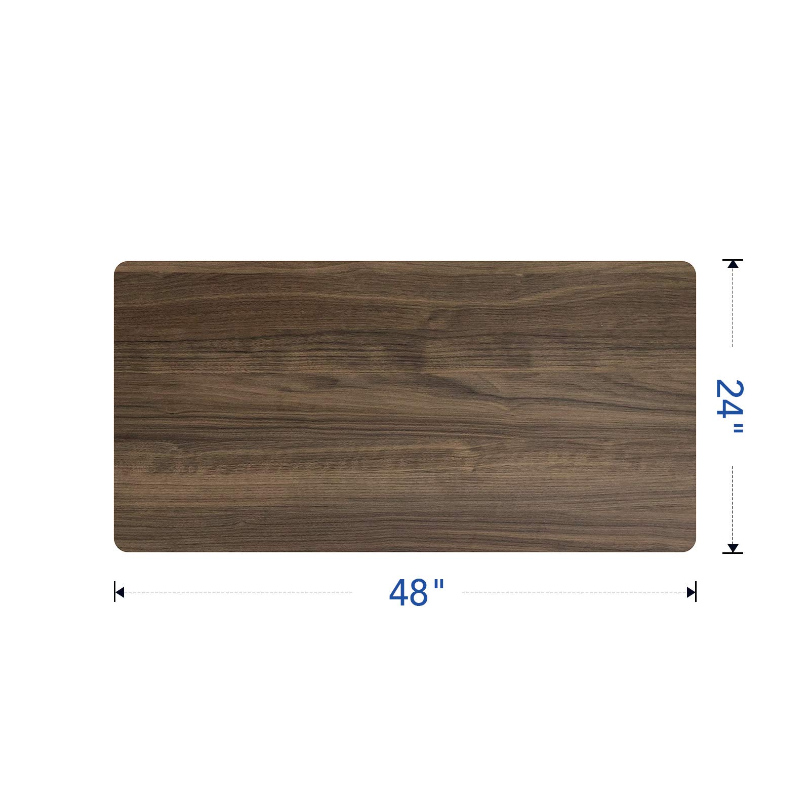FLEXISPOT EC1 Electric Standing Desk 48x24 Inch - Adjustable Height, Gray Frame & Grey Wood Grain Top - Perfect for Home Office, Gaming & Workspace Ergonomics