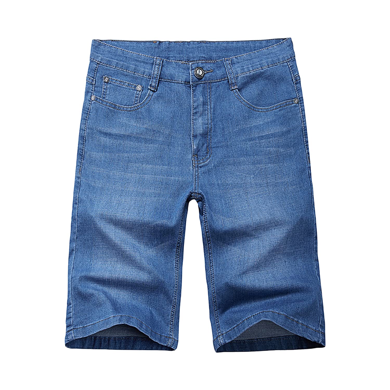 Men's Big & Tall Baggy Denim Shorts - Loose Fit 3/4 Length Hip Hop Jean Shorts for Summer | Plus Size Casual Wear for Street Style & Outdoor Activities