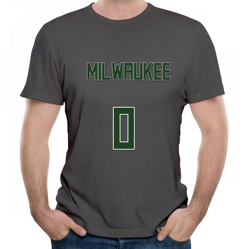 Milwaukee Bucks #0 Donte DiVincenzo NBA Basketball Player Graphic Mens T-Shirt - Crewneck Short Sleeve Tee for Fans, Streetwear & Game Day Outfits