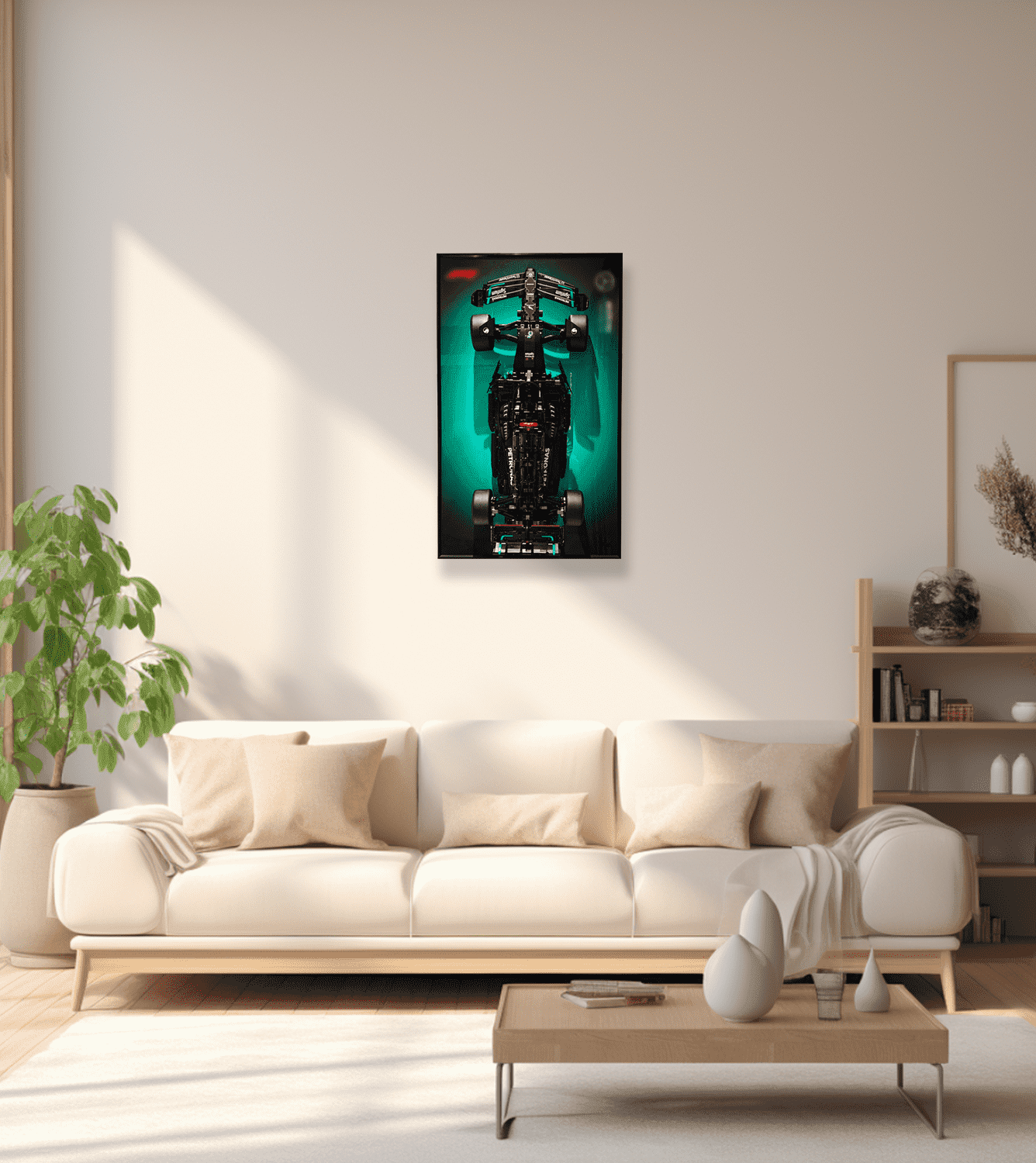 Lego Technic™ Mercedes AMG F1 W14 E Performance (42171) Wall Display Frame - Premium Acrylic Showcase for Collectible Model Cars - Perfect for Home, Office, or Gift Room Decor