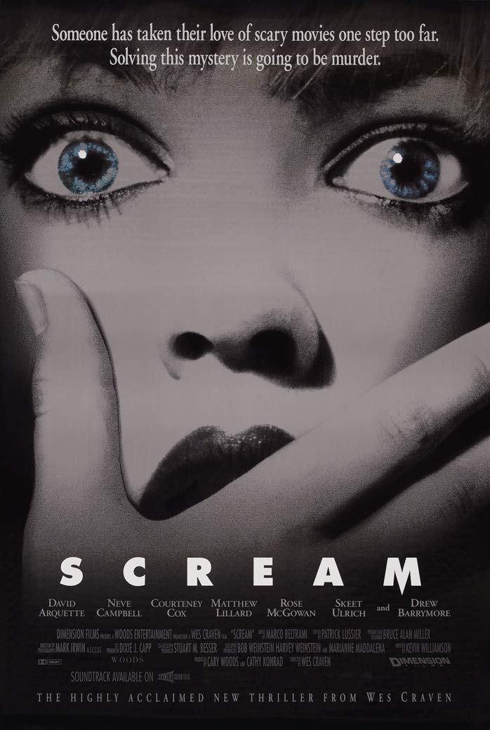 Scream 1996 Movie Poster 12x18 Inches (30x46 cm) - Frameless Horror Film Art Print - Perfect for Home Theater, Office Decor, and Halloween Party Gifts