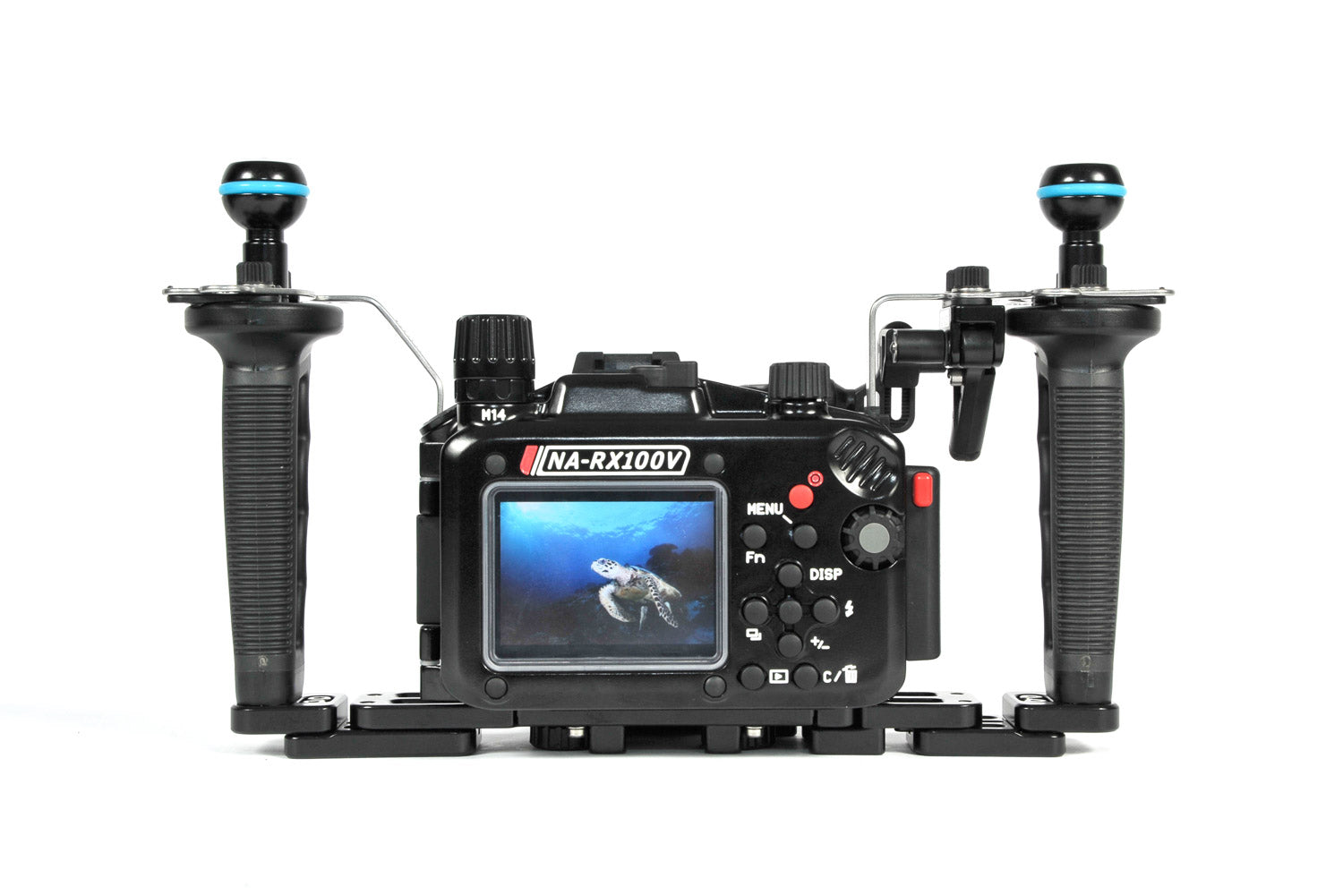 Sony RX100 V Underwater Housing Kit - Pro Package with Flexitray, Right Handle, Ball Mounts & Shutter Release Extension for Scuba Diving & Underwater Photography