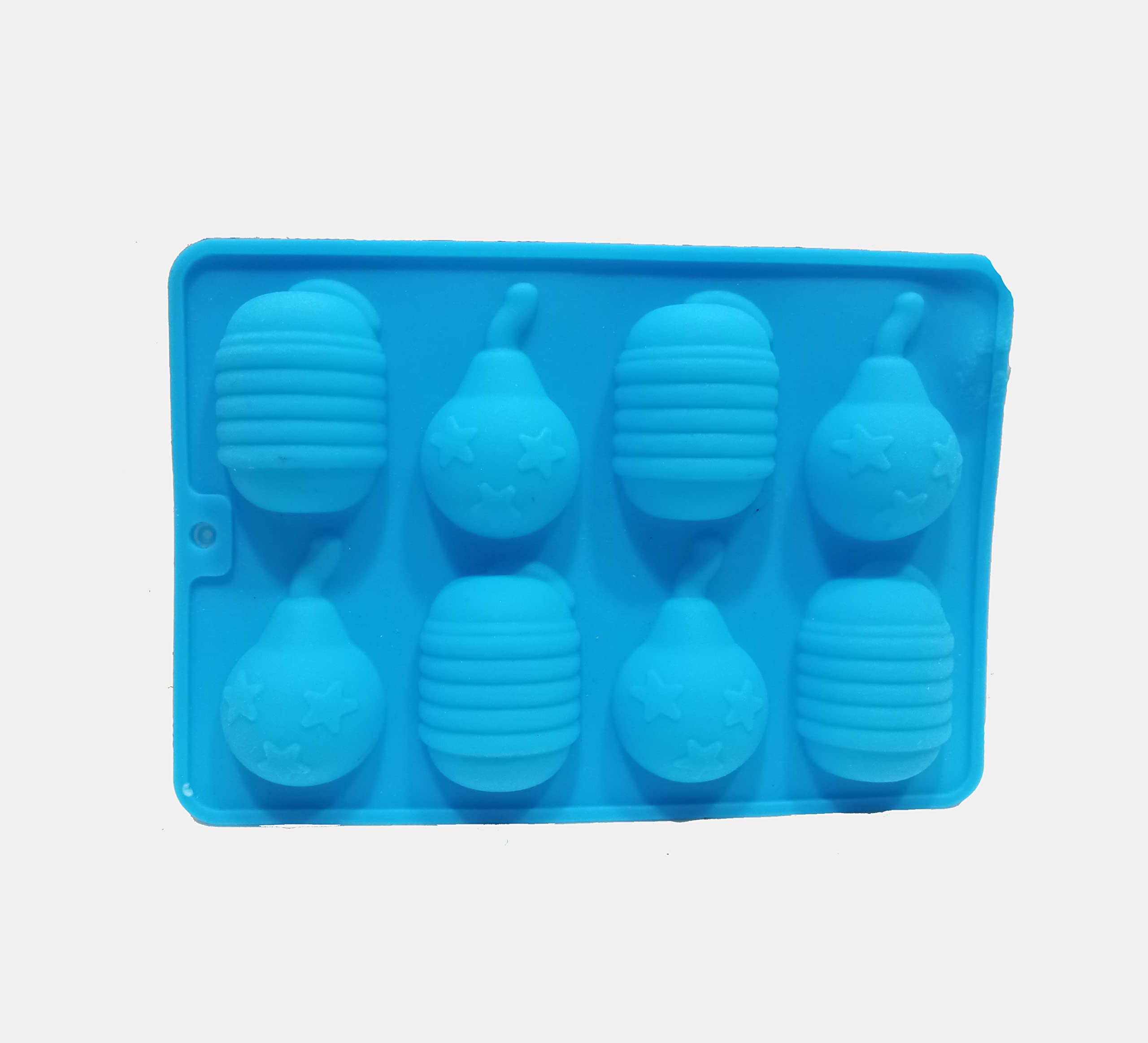 Bakers Paradise Diwali Bomb Fire Cracker Chocolate Mold - 8 Cavity Festive Candy Making Mold (Multicolor) for Diwali Sweets, Christmas Treats & Holiday Baking