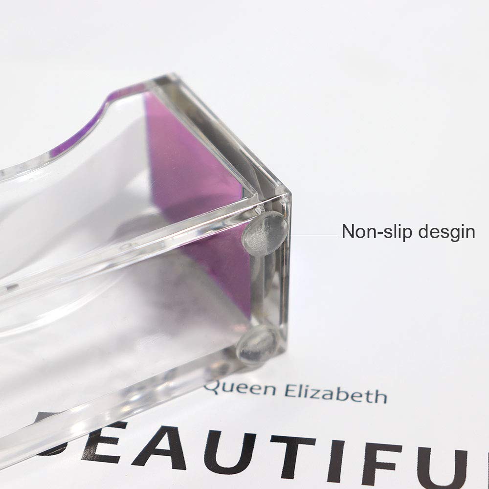 Acrylic Rainbow Stapler & Tape Dispenser Set with 6.3