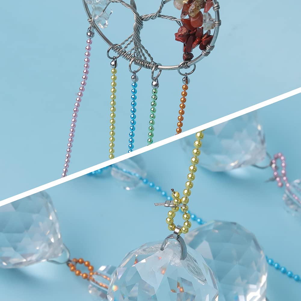 Rainbow Maker Crystal Ball Prism Suncatcher - Tree of Life Hanging Ornament for Home & Garden Decor | Window Decor, Meditation Room, Yoga Studio, Outdoor Patio