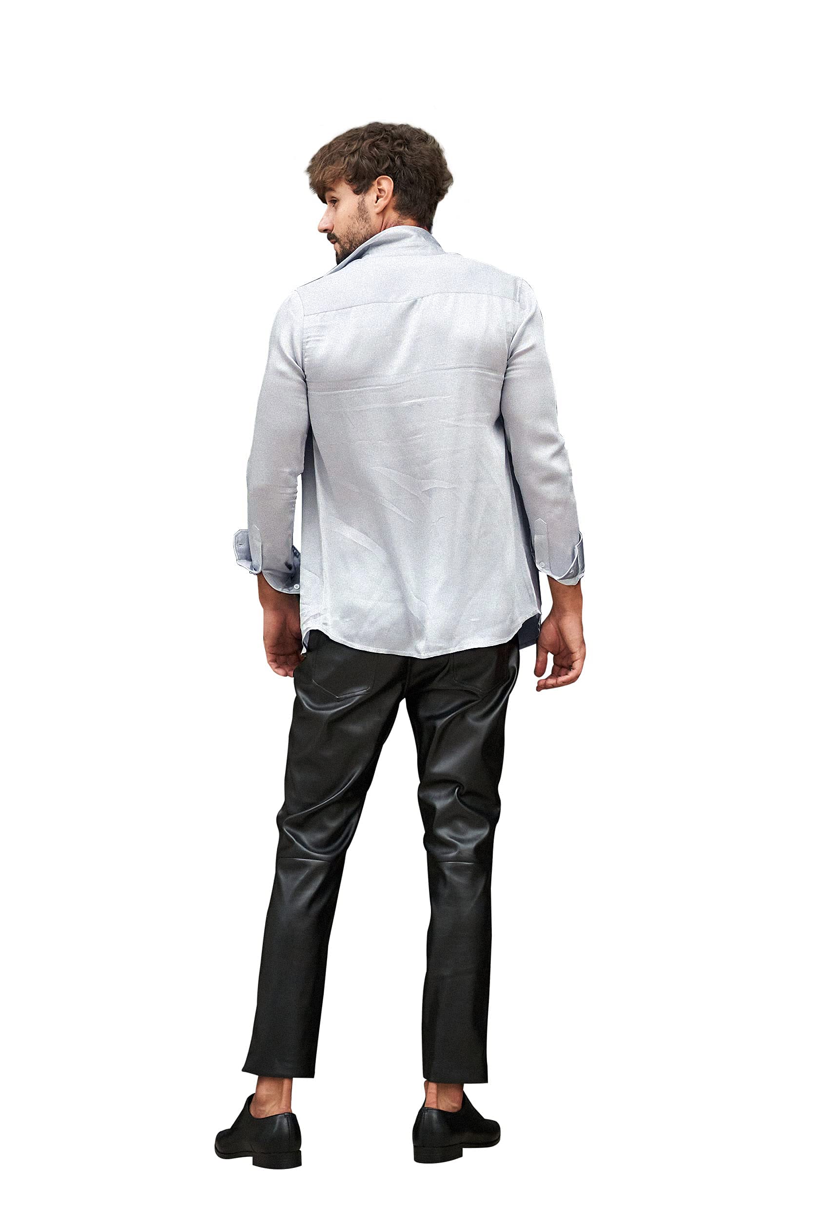 Premium Unisex Silk Collar Shirt for Men & Women - Elegant Business & Casual Wear - Perfect for Office, Dates & Special Occasions