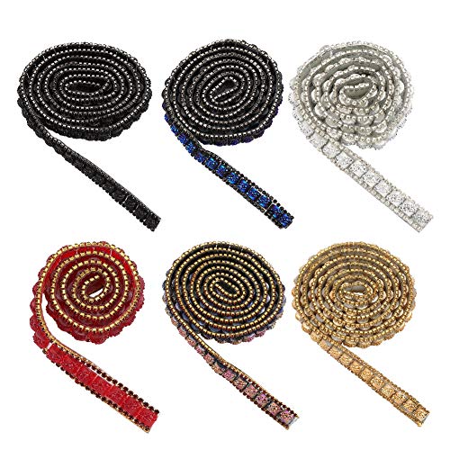 Pssopp Rhinestone Ribbon Roll with Heat Activated Glue - Sparkly Black Mesh Wrap for Wedding Cakes, Birthday Party Decor, Baby Shower, DIY Crafts - Perfect for Cake Decorating, Gift Wrapping & Home Decor Projects