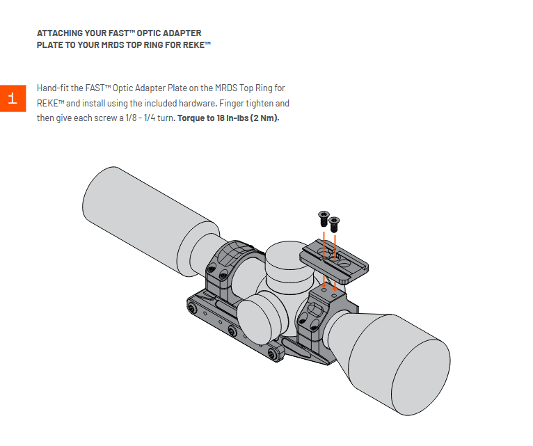 Unity Tactical REKE Scope Mount - 1.54