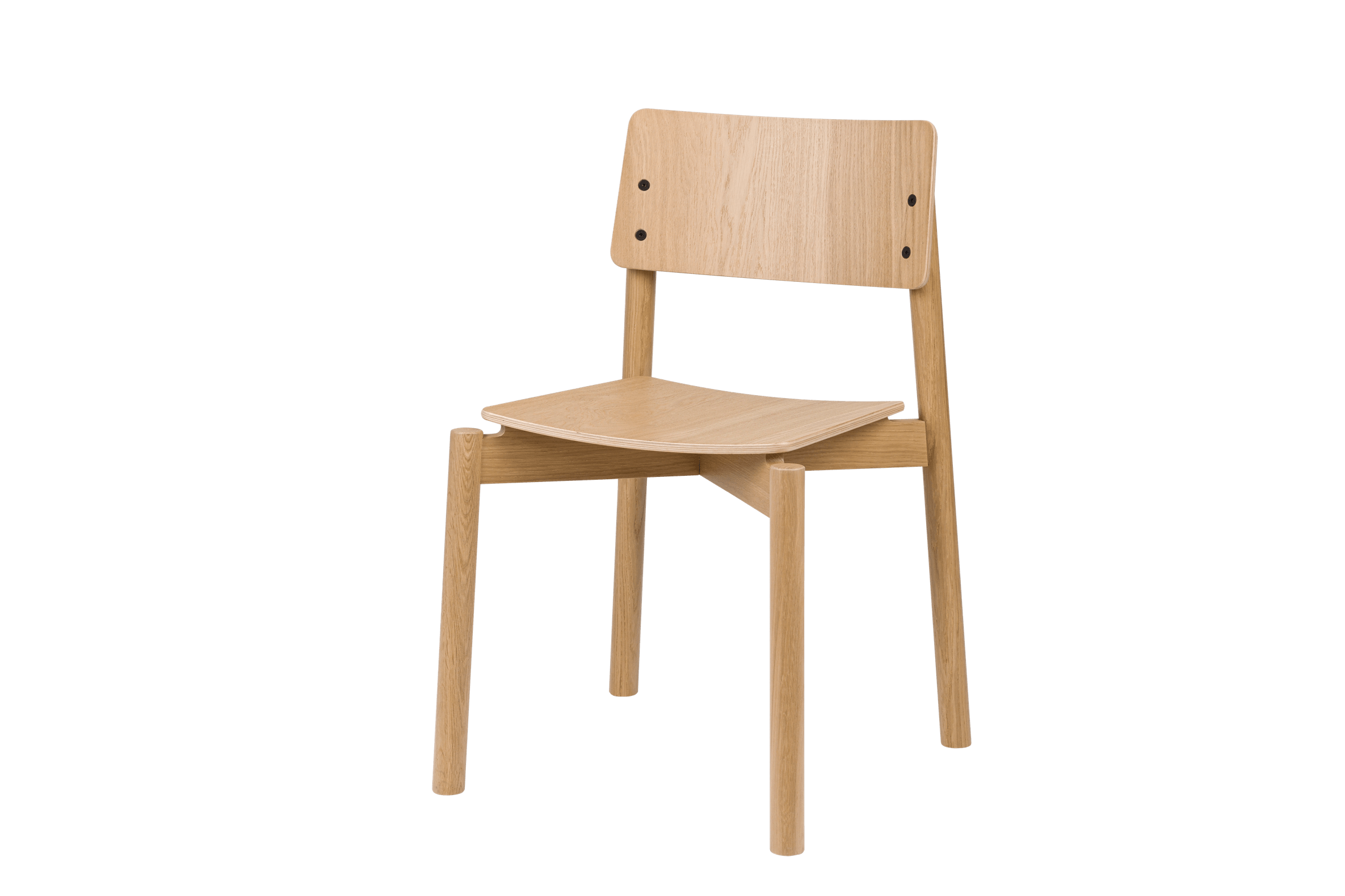 Premium WEM Oak Wood Dining Chair - Solid Hardwood Construction for Home, Kitchen, Restaurant & Office Use
