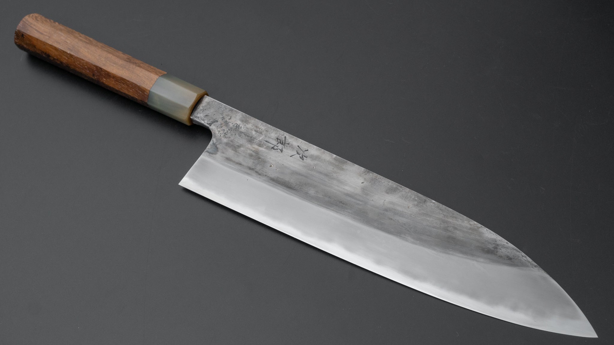 Premium Jiro Tsuchime Wa Gyuto 240mm Japanese Chef Knife with Taihei Tagayasan Handle - Perfect for Sushi, Sashimi & Precision Cutting (#509)
