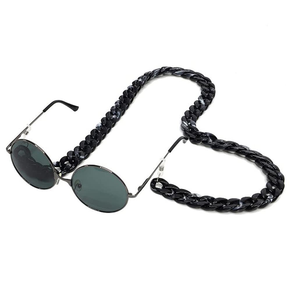 XJJZS Stylish Acrylic Reading Glasses Chain with Neck Strap - Adjustable Eyewear Holder for Women & Men - Perfect for Reading, Sunglasses & Eyeglasses (D Color) - Ideal for Work, Travel & Outdoor Activities