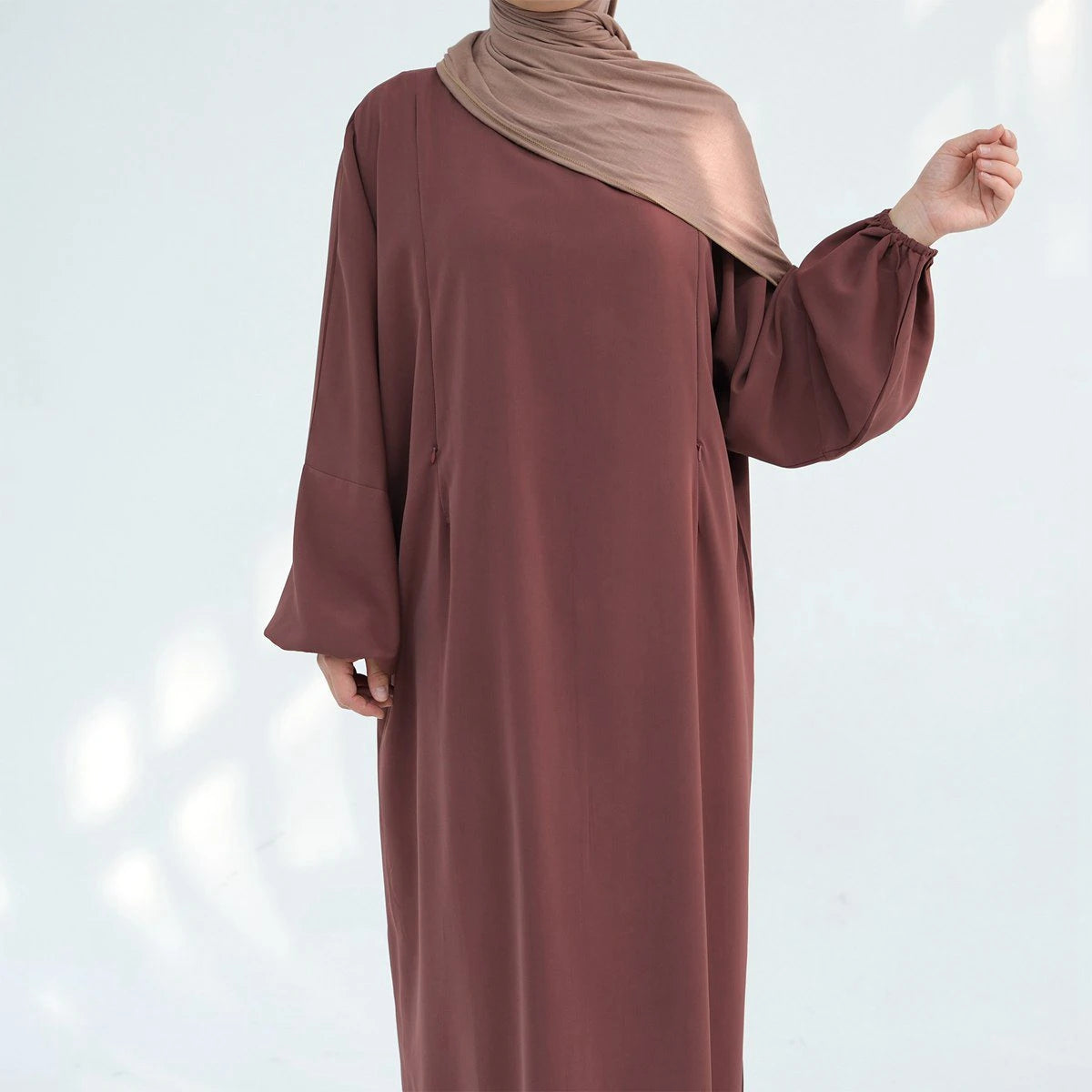 Urgarment Breastfeeding Friendly Abaya #25893 - Modest Maternity Prayer Dress for Nursing Mothers - Perfect for Prayer, Nursing, and Everyday Wear