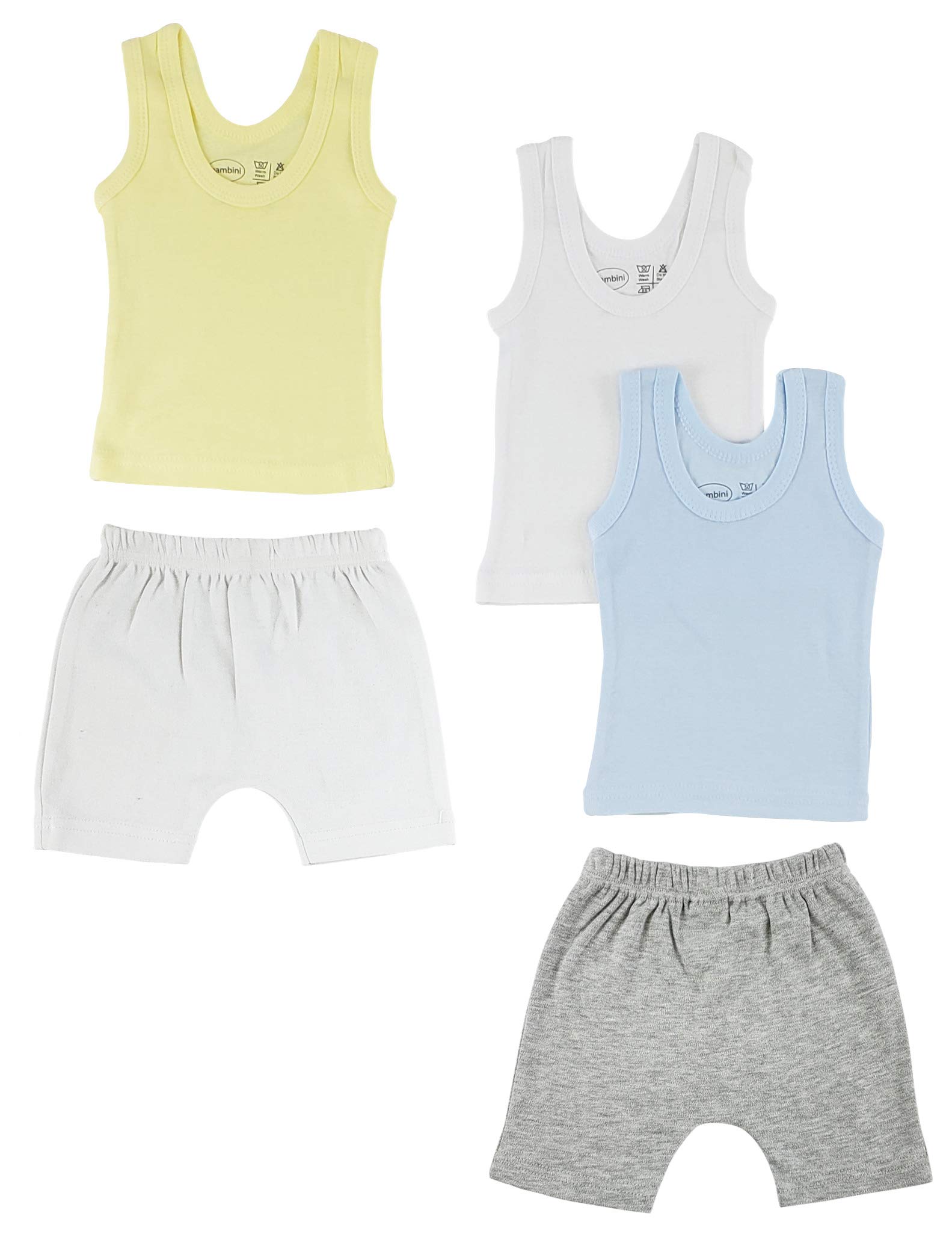 Boys' Bambini Tank Top and Pants Set - Small Size | Comfortable Summer Outfit for Playdates & Outdoor Activities