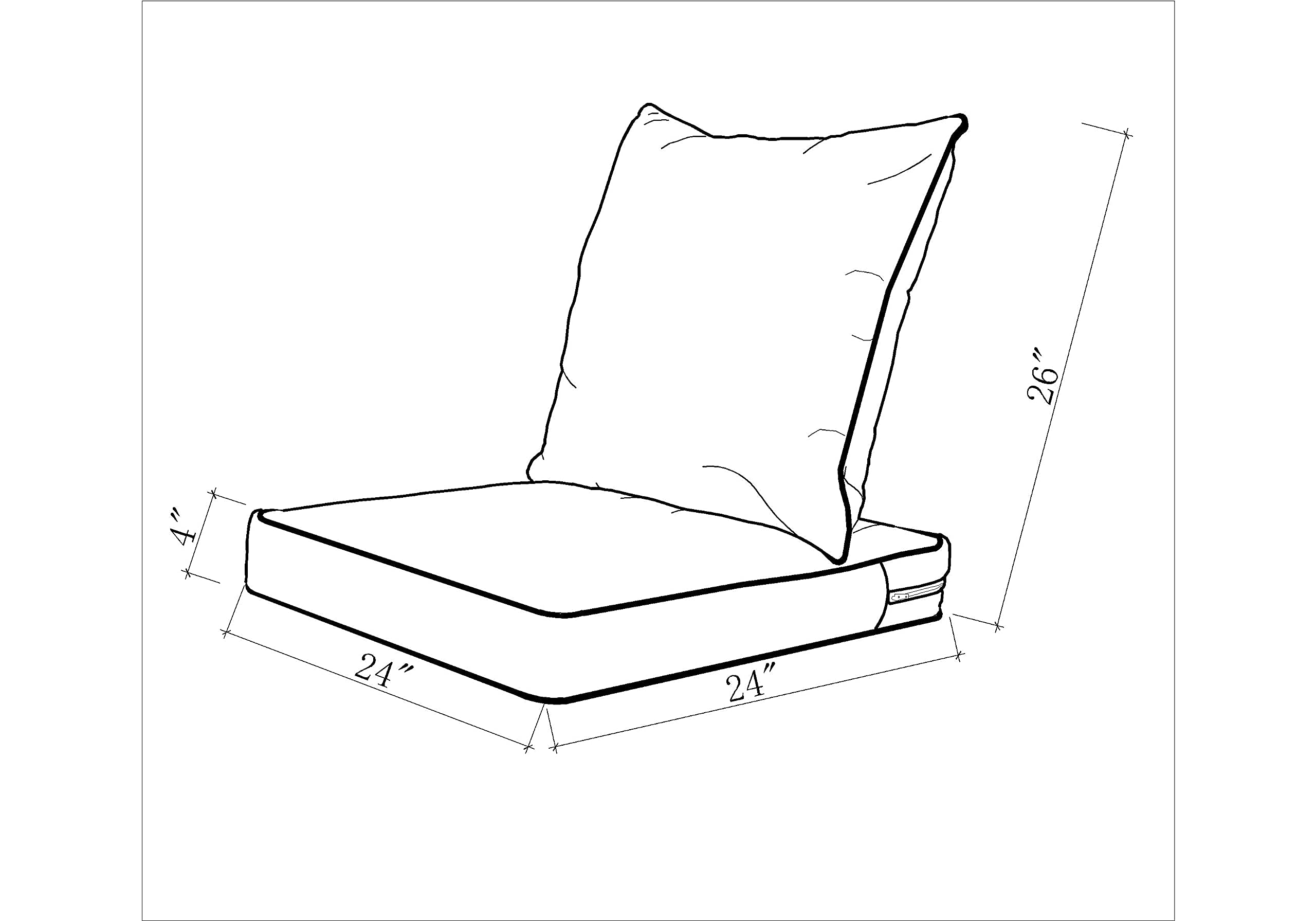 **ARTPLAN All-Weather Indoor/Outdoor Chair Cushions Set – Deep Seat & Back Pillows for Patio Furniture – Waterproof & UV Resistant – Perfect for Garden, Deck, Poolside & Outdoor Lounging**