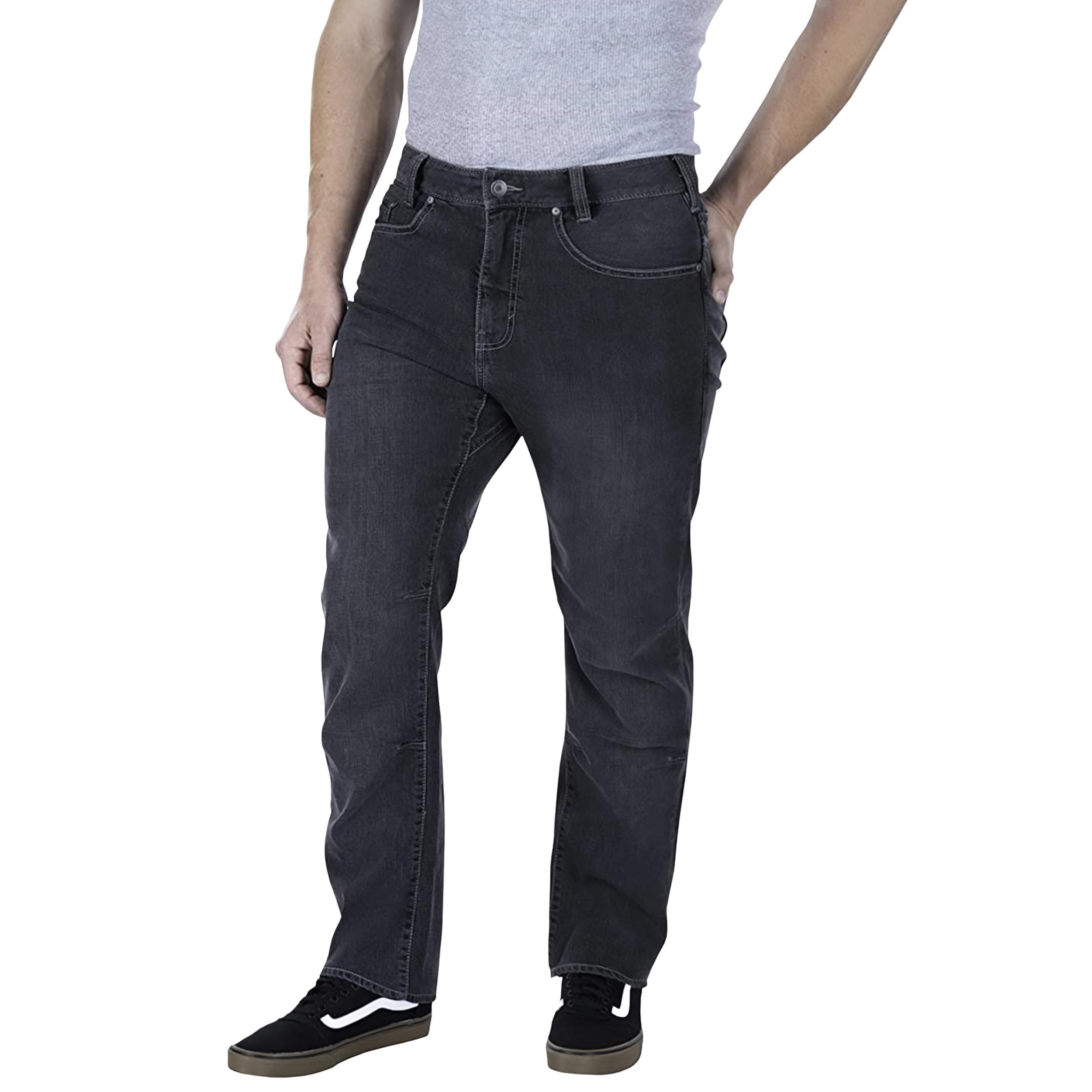 Vertx Defiance Men's Tactical Jeans - Stretch Relaxed Fit Heavy-Duty Pants with 11 Pockets for EDC, CCW & Outdoor Activities | Perfect for Hiking, Camping, Tactical Training & Everyday Wear
