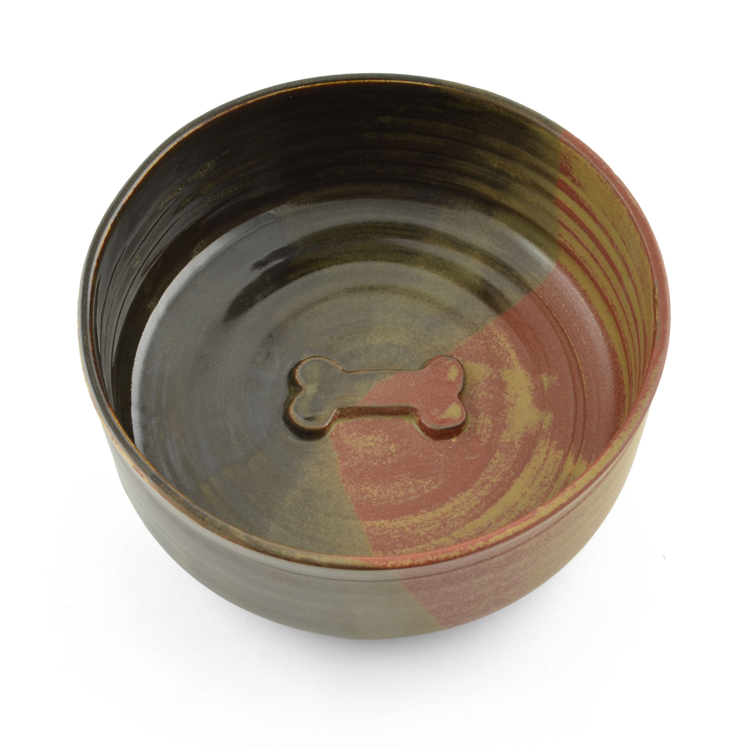 Handmade Ceramic Dog Bowl - Eco-Friendly Red Earth Design for Small & Medium Dogs - Perfect for Indoor & Outdoor Feeding